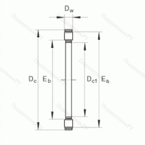 Подшипник роликовый упорный K 81103-TV