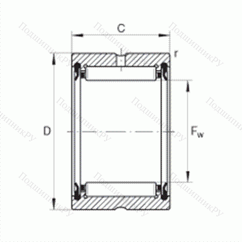 Подшипник роликовый игольчатый RNA 4903-2RSR