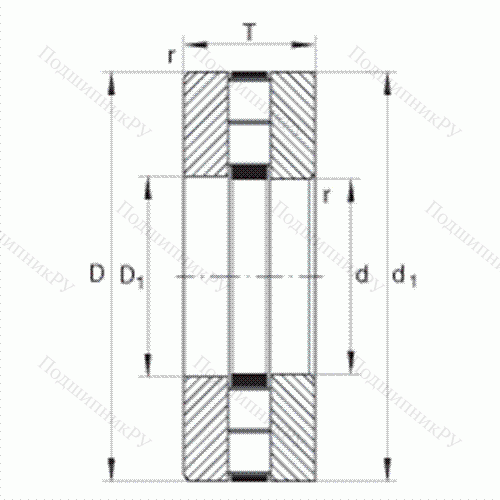 Подшипник роликовый упорный 89413-TV